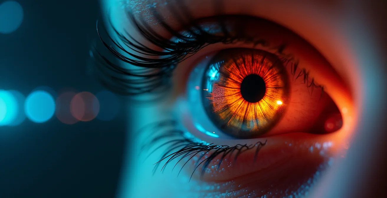 Chaotische Überlagerung von Schallwellen, die Stress im Battle Royale Endgame darstellen