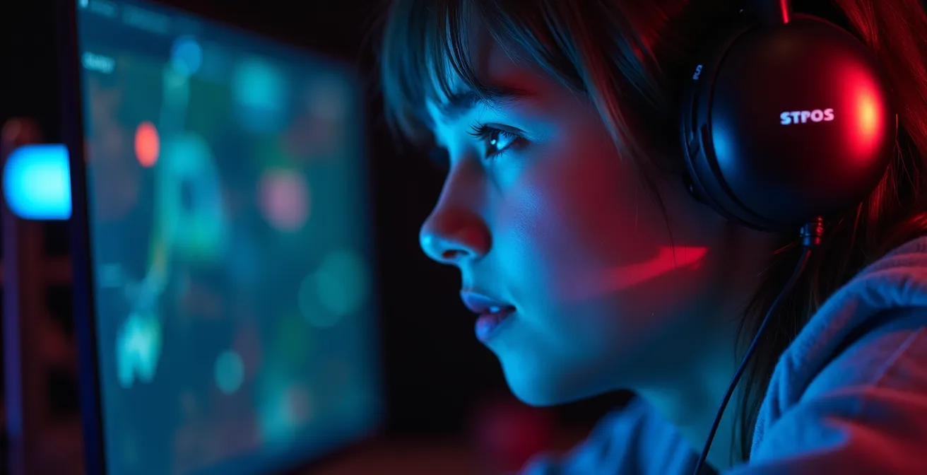 Atmosphärische Gaming-Szene mit realistischer Beleuchtung