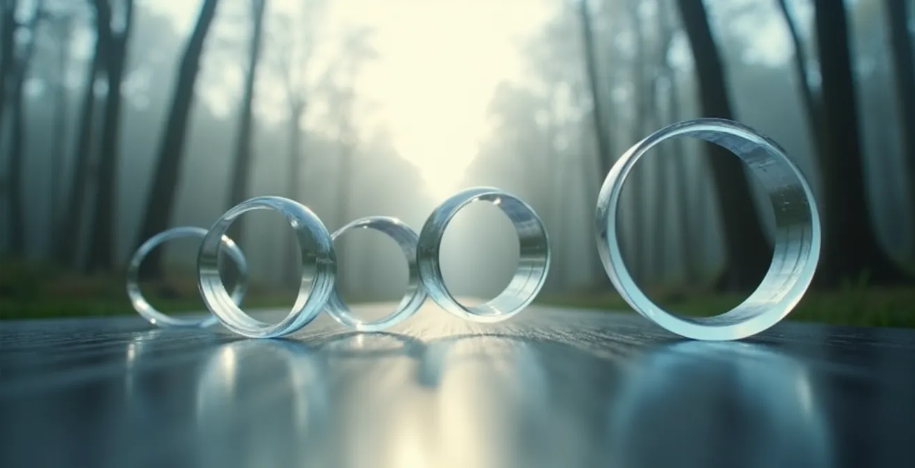 Konzentrische Schallwellen, die sich von einem Punkt ausbreiten und mit der Entfernung schwächer werden